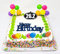 Running Marathon Runner 26.2 Run Birthday Cake Topper Set (Unique Design)