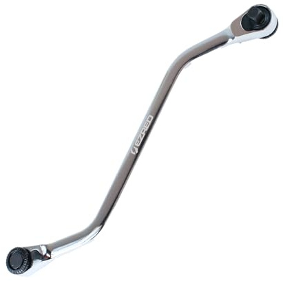 EZRED 4SS8 S-shaped Quarter Stick, 1/4″ square socket and magnetic bit drives, Low profile and Great for exhaust work, body work, and dashboards