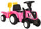 HOMCOM Ride On Tractor Toddler Walker Foot To Floor Slider w/Horn Storage Steering Wheel for 1-3 Years Old Pink