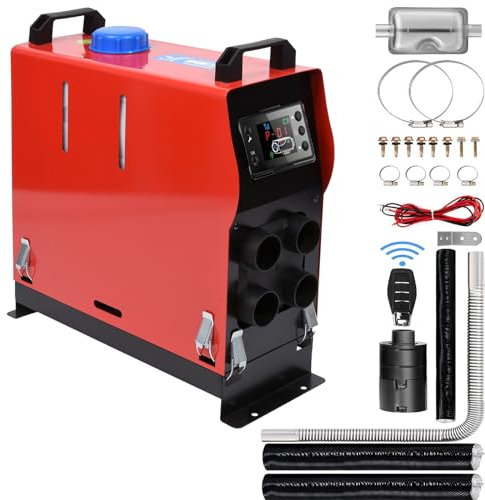 Riscaldatore A Gasolio, Riscaldatore Diesel da 5kw con Telecomando Funzionamento Super Silenzioso Facile da Trasportare for Auto, Camion, Roulotte, Camper (Color : 24V)
