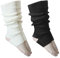 MAXQUU 2 Pieces Of Women's Stockings, White Foot Warmers, Leg Warmers, Winter Warm Socks, Suitable For Ballet Skating