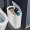 Bvdfgk Bathroom Trash Can Automatic Touchless Slim Bathroom Bin Smart Bin Sensor Bin Garbage Can Self Sealing with Lid, Rechargable Trash Bin Electric Trashcan for Toilet Kitchen- 5 Gallon
