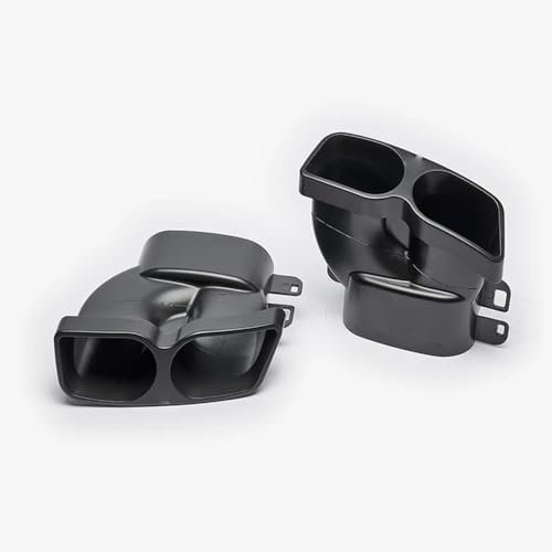 HIPATU 2 Stück Edelstahl Auto Auspuffblende für Mercedes Benz W205 W213 C E Class, Auto Schalldämpfer Endrohrblenden Auspuffblenden Auspuff Blende Auto Auspuffrohr Ersatz Zubehör