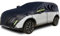 Konnfeir Halbgarage für Auto Windschutzscheibe Abdeckplane Winter Sommer Autoabdeckung wasserdicht Auto halbgarage Staubdicht Schneefest 210T Polyester mit dünner Baumwolle (SUV)