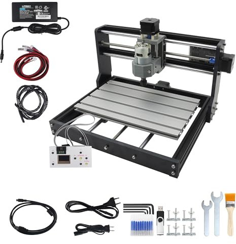 YIDOFENG 3018-PRO 3 Axis CNC Router Machine Kit, with GRBL Offline Control Engraving Machine, DIY Mini Wood Plastic Acrylic PVC Milling Router,Working Area 30x18x4.5cm