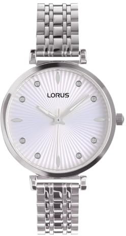 LORUS Damen Analog Quarz Uhr mit Edelstahl Armband RG261XX9