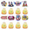 Blumomon 32 Stück Disco Kuchen Dekoration Ballsaal Tanzparty Dekoration Abend Kuchen Dekoration Musik Party Dekoration Disco Cupcake Topper
