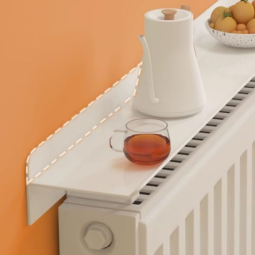 Radiator Heater Top Cover for Old Cast Iron Radiators, Home Office Kitchen Heating Shelf Lids/ Living Room Bathroom Modern Radiators Dust Covers, Long 40 60 80 120 180 200 CM(L 40cm(15 7/10in))