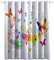 CozyRest Kinder Vorhänge Bunte Musiknoten und Schmetterlinge Ösen Gardinen mit Blickdichte Thermo Vorhang Kälteschutz Blackout Curtain Kinderzimmer Schlafzimmer Musikthema Ösenvorhang H 160 x B 70 cm