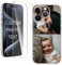 Cliffora personalisierte Handyhülle mit 2 Fotos – iPhone 16/15/14/13/12/11, handyhülle mit Foto, Magsafe kompatibel, selbst gestalten & kreatives Geschenk, inkl. 2 Gratis-Panzergläser