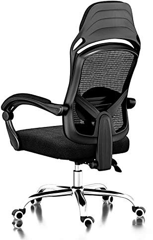 BXSUKEYOU Bürostuhl, Gaming-Stuhl, Computerstuhl, höhenverstellbarer Computerstuhl, Netz-Bürostuhl, Drehstuhl mit hoher Rückenlehne und Neigungsfunktion, Rollen für die Lordosenstütze, ergonomischer