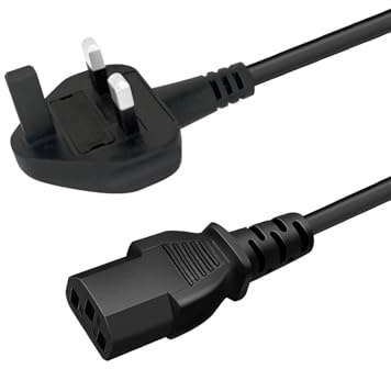 6Ft 3 Prong Power Cord Replacement for LG CineBeam HU810PW projector | C13 AC Cable Replacement for LG HU715QW, HU85LA, AU810PB UK Plug Lead