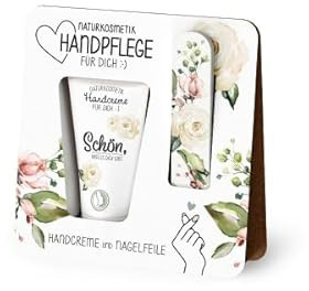 Handpflege Handcreme Nagelfeile Naturkosmetik 30 ml (Liter: 198,33 €) (Schön, dass ... - Weiß - 1196611, 30 ml - 12 cm)