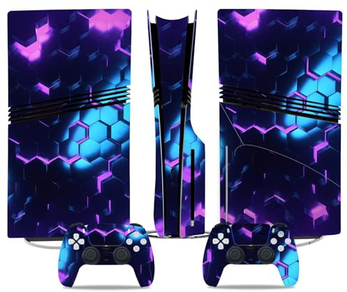 Für PS5 PRO Skin Digital Edition Konsole Und Controller Vinyl Cover Skins Wraps Kratzfest, Kompatibel Mit Für PS5 Digital Edition Pro 05971 Kein Schäumen Blasenfrei