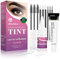Wimpernfarbe Schwarz, Augenbrauenfarbe und Wimpern Farbe Set, Natürlichen Look und Hält 6 Wochen lang, Salon Home Verwendung DIY Haarfärbung für volle Augenbrauen & Volumen Wimpern 7ml