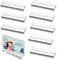 8 Stück Kartenhalter Acryl Tischkartenhalter Postkartenhalter Fotoständer Kartenständer Transparenter Fotohalter Tisch Menükartenhalter Kartenaufsteller für Hochzeit Party Café Postkarten Speisekarten