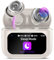 Wireless Earbuds with Smart Touch Screen, 2025 Mini Sleep Earbuds Bluetooth 5.4 Headphones In Ear with Noise Cancelling Mics, 48Hrs Bass Stereo Ear Buds, 5 EQ Modes/IPX7 Waterproof Earphones White