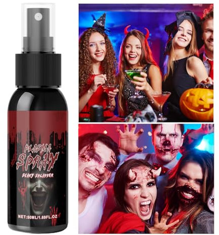 Halloween faux sang, faux sang, sang de gel coagulé, couleur rouge foncé réaliste, utilisation polyvalente, 50g pour vêtements pour vêtements Zombie Vampire Cosplay Dress Up Kids Eye Adults
