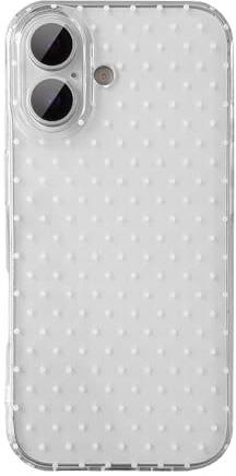 QLTYPRI for iPhone 17 Case Cute Polka Dot Phone Case, Clear | Polka Dot Aesthetic Phone Case for Girls Women, Raised Camera Protection, Durable TPU Slim Shockproof Protective Phone Cover