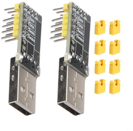 CH9329 Modul USB HID Konverter treiberlos UART auf USB Adapter Kompakte 4,1 x 1,3 cm Leiterplatte 2 Stück für Tastatur Maus Gaming Embedded Mikrocontroller Entwicklung
