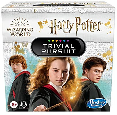 Hasbro Gaming, Trivial Pursuit Harry Potter, Gioco da Tavolo con 600 Domande per 2 o Più Giocatori, Per Bambini e Bambine dagli 8 Anni in Su, Multiplayer Compatto