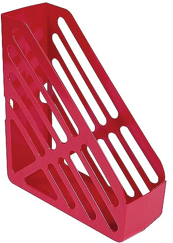 Q-Connect Magazine Rack Red