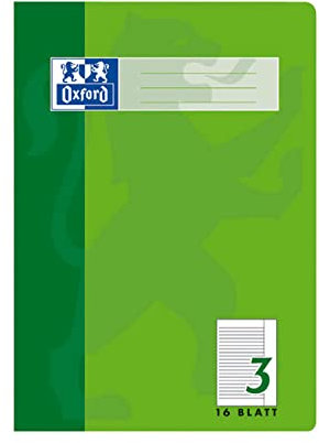Oxford 100050364 Heft A4 / 16 Blatt Lineatur 3 mit Rand