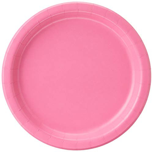 Creative Converting Lot de 24 assiettes en carton rose bonbon - 23 cm - PC473042B