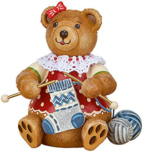 Hubrig Volkskunst Teddy Mini - Strickliesel - 7 cm