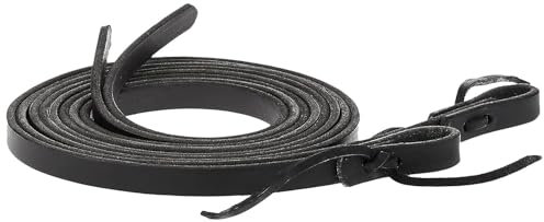 Weaver Leather Lederzügel mit gespalteten Enden, 16 mm x 213 cm, Schwarz