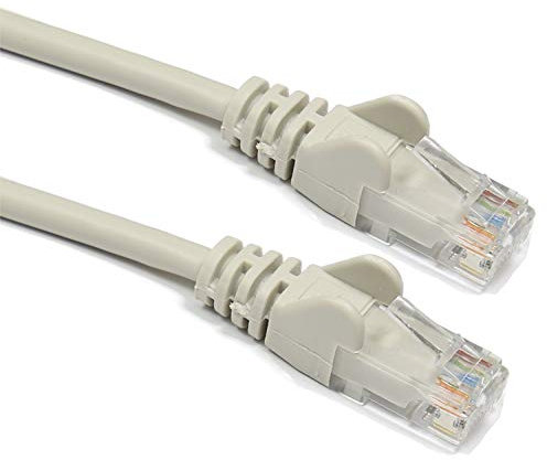 20m Ethernet Cable RJ45 Cat5e UTP for PC, Xbox360, PS4, Playstation, Mac to Router/Modem - CAT5e Enhanced, 10/100, Patch/LAN (20 Metre, Grey)