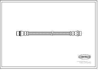 Corteco 19034946 Bremsschlauch hinten innen