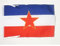 AZ FLAG - Drapeau Yougoslavie - 45x30 cm - Pavillon Yougoslave 100% Polyester Avec Deux Cordelettes - 20g