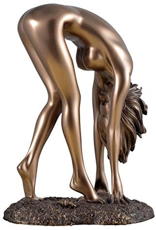 Veronese by Joh. Vogler GmbH Weiblicher Akt Unterwerfung Frau Steht gebückt bronziert Figur Skulptur