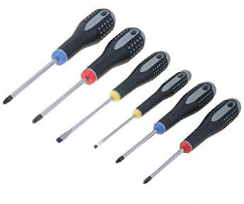 BE-9886 Screwdrivers Pcs: 6 Bit: Phillips,Pozidriv®,slot Series: ERGO® BAHCO