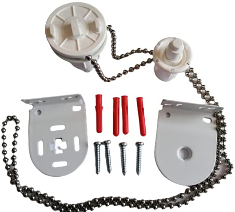 32mm Roller Blind Repair Standard Kit with a 1m drop metal chain and free screws and safety device