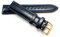 20mm GRAF Shell Cordovan Leder Uhrenarmband Ersatzband M blau