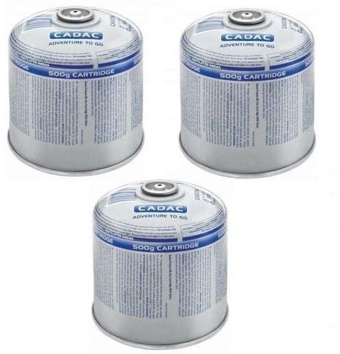 CADAC Lot de 3 cartouches de gaz à visser 500 g EN417 pour réchaud de camping propane butane