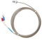 Temperatursensor Kabel, M6 BSW Gewinde Temperaturmessfühler Typ K Thermoelementsensor mit 1-5 Meter Kabel Temperaturfühler(2M)