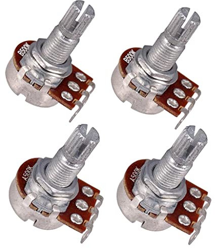 gazechimp MINI POTS Log A/Linear B 500k Volume Tone Potentiometer For Electric Guitar