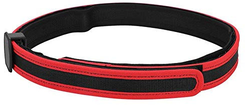 Tbest Ultimativer Wettkampfgürtel Professioneller Wettkampfreichweitengürtel 2 Farben Outdoor-Taktik-Wettkampf Hochgeschwindigkeits-Spezial-Schießgürtel (Schwarz, Rot)(Rot-M)