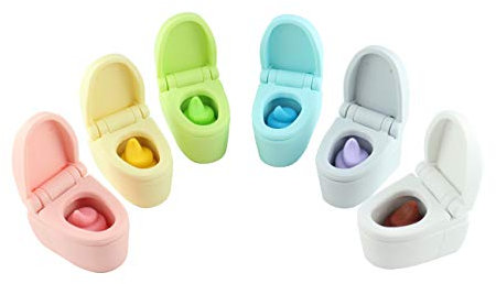 IWAKO eraser Japanische Radiergummis (Poop Eraser) Set 6 von – MIYABI Stationery Store Original Paket-Set.