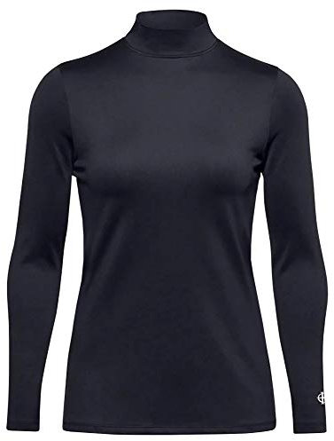 Island GREEN Women's Long Sleeve Thermal Brethable Base Layer Top Golf Shirt, Black, L UK