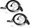 UAYESOK Schallschlauch Ohrhörer Walkie Talkie Headset 1 Pin 2,5 mm mit PTT Mikrofon für Motorola Talkabout TLKR T92 H2O T60 T80 T82 Extreme PMR T60 T62 XT180 Cobra Funkgerät Kopfhörer (2 Stück)