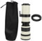 420-800MM Super-Telezoom-Teleskopobjektiv, Weiß F/8.3-16 Teleobjektiv mit vollständiger manueller Fokussierung, Telezoomobjektiv für Fernaufnahmen für Nikon F für Sony Om EF-S Halterung (for Nikon)