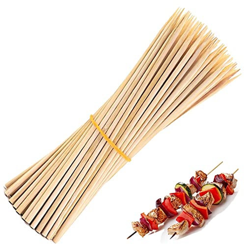 oujilet 60 Stück Holzstäbchen zum Basteln, 15 cm Holzstäbe Holzstäbchen für Bastelarbeiten, Bastelstäbe für Kunst und Handwerks Projekte