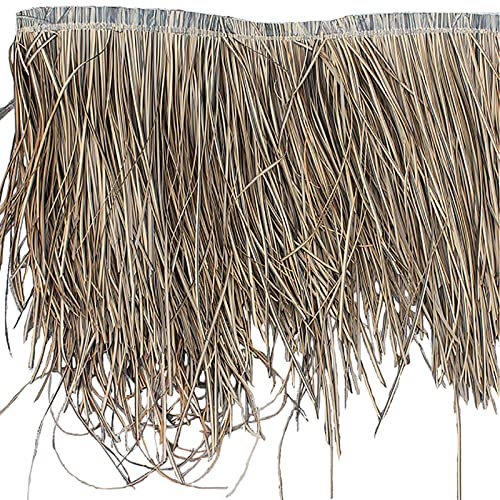 ZAKSEM Simulations-Strohziegel-Dach-Feines Blatt-Künstlicher Mexikanischer Palmen-Stroh-Läufer,Wetterfest, für Tiki-Bar-Garten-Terrassen-Pavillons-Wanddekoration (Größe: 1M,Farbe: Palm)