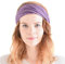 CHARM Damen Breites Haarband Bandana - Bio Baumwolle Stirnband Herren Kopftuch Sommer Hair Band Aus Japan Lila M