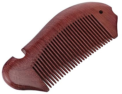 NIYANGLE Spazzola Per Pettine Antistatico Pettine Per Di Pesce Pettine Di Legno Per La Casa Pettine Per in Legno Sandalo Da Donna Viola Massaggio