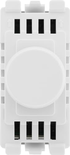 British General RPCDWDLT Evolve Grid White 100W 2 Way Intelligent Trailing-Edge LED Push Rotary Dimmer Module
